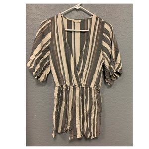 Striped romper